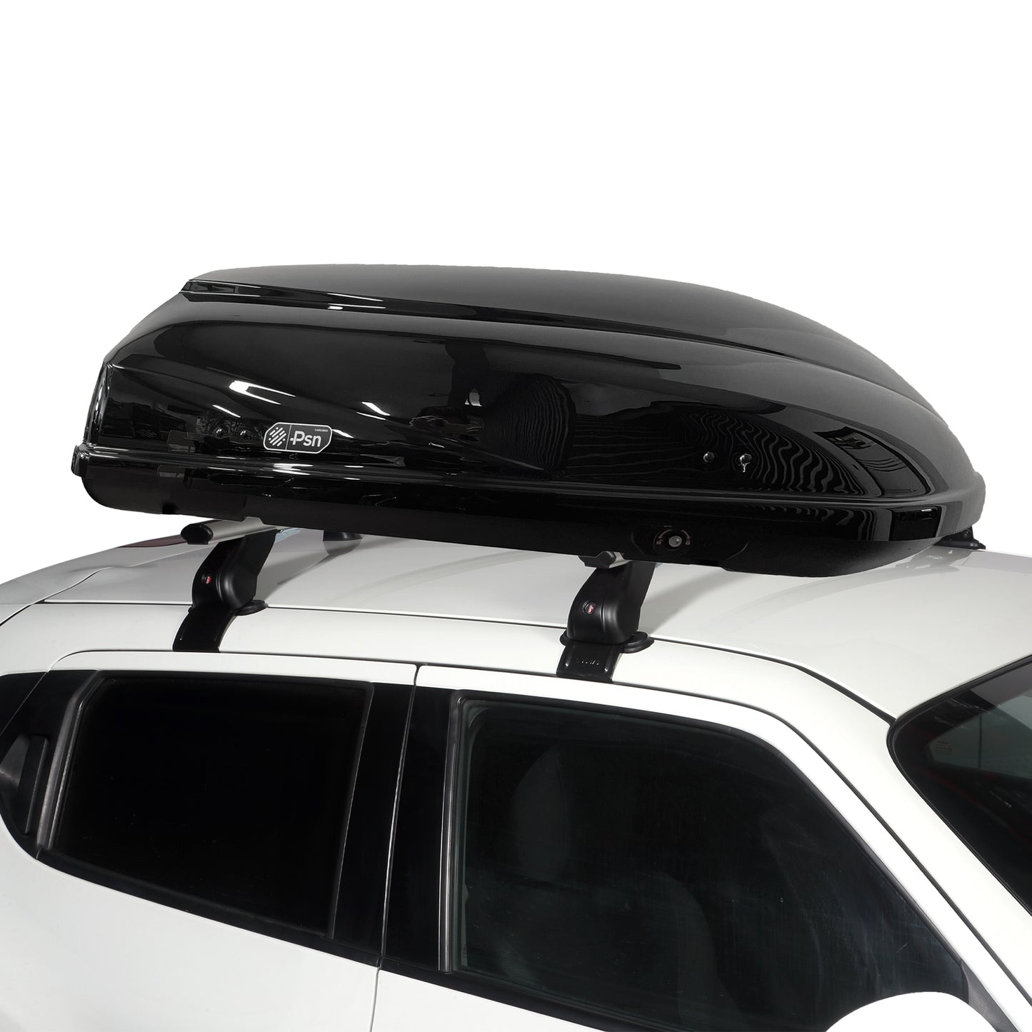 PSN CARGOBOX ARAÇ ÜSTÜ PORT BAGAJ 460L PARLAK SİYAH & ARACA ÖZEL 124CM BAR