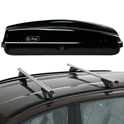 PSN CargoBox Araç Üstü Port Bagaj - 310 Litre - Parlak Siyah (Hatchback / Compact Sedan)